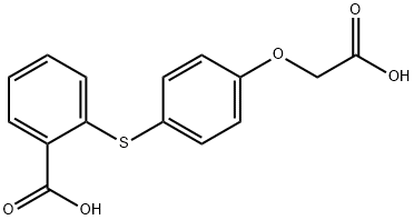 2-[[4-(carboxymethoxy)phenyl]thio]benzoic acid  结构式