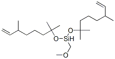 methoxymethylbis[(1,1,5-trimethyl-6-heptenyl)oxy]silane 结构式