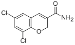 2H-1-Benzopyran-3-carboxamide, 6,8-dichloro- 结构式
