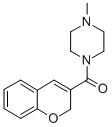 1-(2H-1-Benzopyran-3-ylcarbonyl)-4-methylpiperazine 结构式