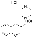 Piperazine, 1-((3,4-dihydro-2H-1-benzopyran-3-yl)methyl)-4-methyl-, di hydrochloride 结构式