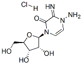 2(1H)-Pyrazinone, 4-amino-3,4-dihydro-3-imino-1-beta-D-ribofuranosyl-,  monohydrochloride 结构式