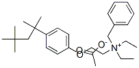 benzyldiethyl[2-[4-(1,1,3,3-tetramethylbutyl)phenoxy]ethyl]ammonium acetate 结构式