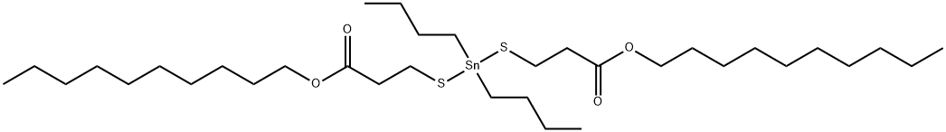 decyl 5,5-dibutyl-9-oxo-10-oxa-4,6-dithia-5-stannaicosanoate 结构式