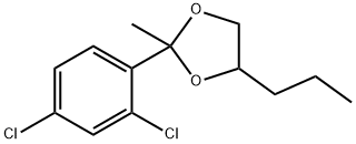 2-(2,4-二氯苯基)-2-甲基-4-丙基-1,3-二氧戊环 结构式