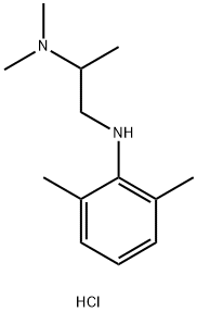 N(Sup 2),N(sup 2)-dimethyl-N(sup 1)-2,6-xylyl-1,2-propanediamine dihydrochloride 结构式