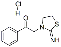 2-(2-iminothiazolidin-3-yl)-1-phenylethan-1-one monohydrochloride  结构式