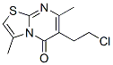 6-(2-chloroethyl)-3,7-dimethyl-5H-thiazolo[3,2-a]pyrimidin-5-one 结构式