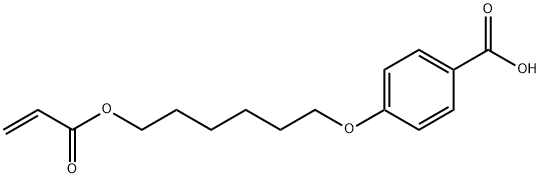 4-(6-(丙烯酰氧基)己氧基)苯甲酸 结构式