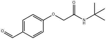 N-(TERT-BUTYL)-2-(4-FORMYLPHENOXY)ACETAMIDE 结构式