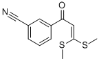 3-(3,3-BIS-METHYLSULFANYL-ACRYLOYL)-BENZONITRILE 结构式