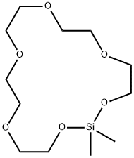 2,2-二甲基-1,3,6,9,12,15-六氧杂-2-硅杂十七烷 结构式
