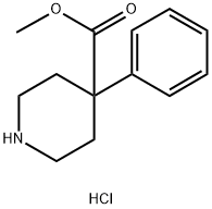 甲基 4-苯基哌啶-4-甲酸酯 盐酸盐 结构式