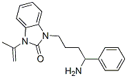 1,3-dihydro-1-(1-methylvinyl)-3-[3-(aminobenzyl)propyl]-2H-benzimidazol-2-one 结构式