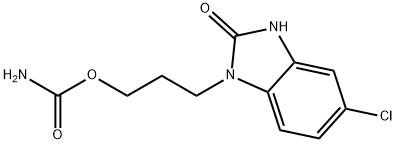 1-[3-[(aminocarbonyl)oxy]propyl]-5-chloro-1,3-dihydro-2H-benzimidazole-2-one 结构式