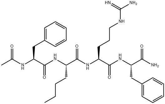 AC-PHE-NLE-ARG-PHE-NH2 ACETATE SALT 结构式