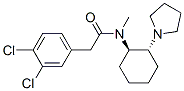 TRANS -(+/-)-3,4-DICHLORO-N-METHYL-N-(2-[1-PYRROLIDINYL]CYCLOHEXYL) BENZENEACETAMIDE 结构式