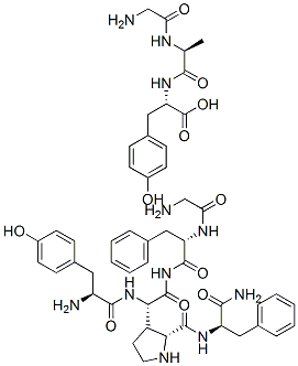 tyrosyl-alanyl glycyl-phenylalaninamide-propyl-phenylalaninamide-glycyl-alanyl-tyrosine 结构式