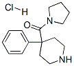 1-[(4-phenyl-4-piperidyl)carbonyl]pyrrolidine monohydrochloride 结构式