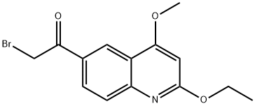6-溴乙酰基-2-乙氧基-4-甲氧基喹啉 结构式