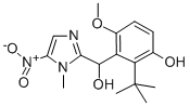 5-Nitro-1-methyl-imidazolyl-6-tert-butyl-5-hydroxy-2-methoxy-phenyl-ca rbinol 结构式