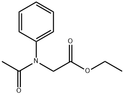 ethyl N-acetyl-N-phenylglycinate 结构式
