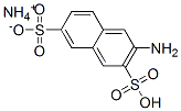 ammonium hydrogen 3-aminonaphthalene-2,7-disulphonate  结构式