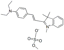 2-[2-[4-(diethylamino)phenyl]vinyl]-1,3,3-trimethyl-3H-indolium methyl sulphate 结构式