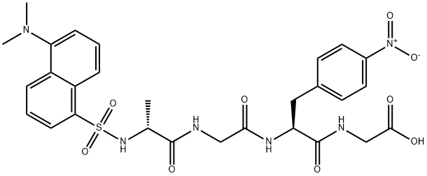 N-DANSYL-D-ALA-GLY-4-NITRO-PHE-GLY 结构式