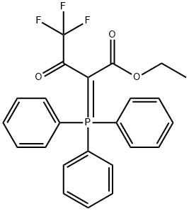 4,4,4-三氟-2-(三苯基正膦亚基)乙酰乙酸乙酯 结构式