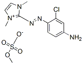 2-[(4-amino-2-chlorophenyl)azo]-1,3-dimethyl-1H-imidazolium methyl sulphate 结构式