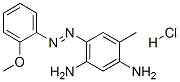 5-[(2-methoxyphenyl)azo]toluene-2,4-diamine hydrochloride 结构式