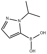 1-异丙基吡唑-5-硼酸 结构式