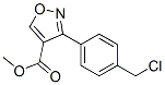 4-Isoxazolecarboxylicacid,3-[4-(chloromethyl)phenyl]-,methylester(9CI) 结构式