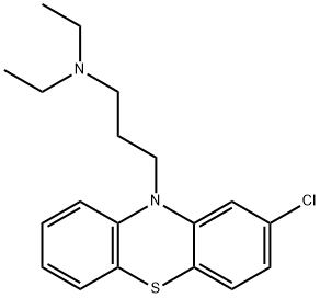氯丙沙嗪 结构式