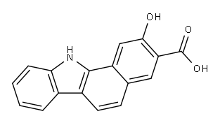 苯并咔唑-2,3-酸 结构式