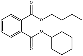 邻苯二甲酸丁基环己酯 结构式