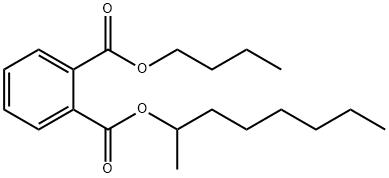 邻苯二甲酸正丁异辛酯 结构式