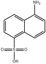 5-氨基-1-萘磺酸 结构式
