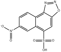 7-硝基萘并[1,2-D][1,2,3]恶二唑-5-磺酸 结构式