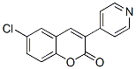 6-Chloro-3-(4-pyridyl)-2H-1-benzopyran-2-one 结构式