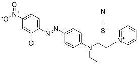 1-[2-[[4-[(2-chloro-4-nitrophenyl)azo]phenyl]ethylamino]ethyl]pyridinium thiocyanate 结构式