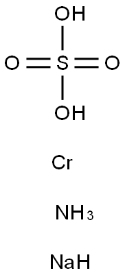 sulphuric acid, ammonium chromium sodium salt 结构式