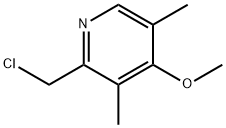 2-(氯甲基)-4-甲氧基-3,5-二甲基吡啶 结构式