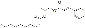 3-[(E)-3-phenylprop-2-enoyl]oxybutan-2-yl decanoate 结构式