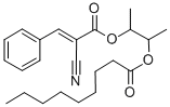 2-((2-Cyano-1-oxo-3-phenyl-2-propenyl)oxy)-1-methylpropyl nonanoate 结构式