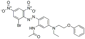 N-[2-[(2-bromo-4,6-dinitrophenyl)azo]-5-[ethyl(2-phenoxyethyl)amino]phenyl]acetamide  结构式