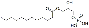 2-hydroxy-3-(phosphonooxy)propyl laurate 结构式
