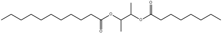 1-Methyl-2-((1-oxooctyl)oxy)propyl undecanoate 结构式