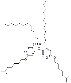 diisooctyl 4,4'-[(didodecylstannylene)bis(oxy)]bis[4-oxoisocrotonate]  结构式